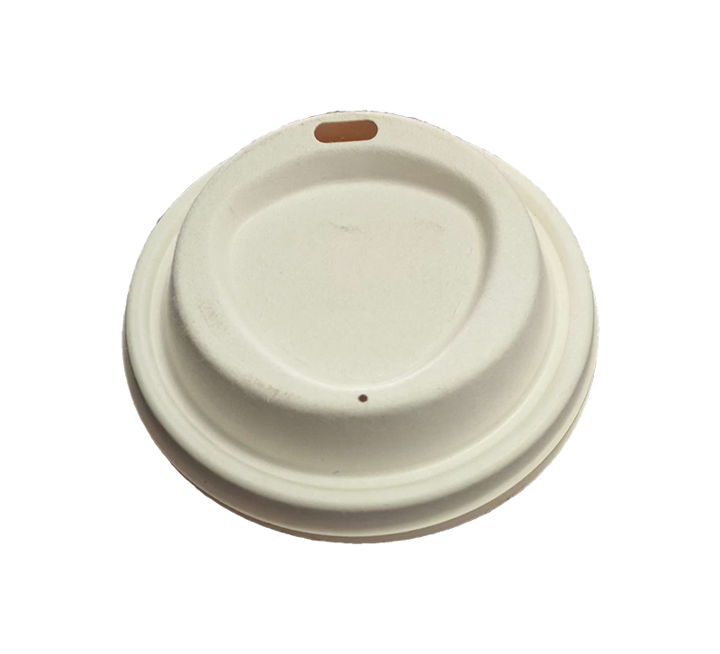 Milk tea cup lid pulp molding